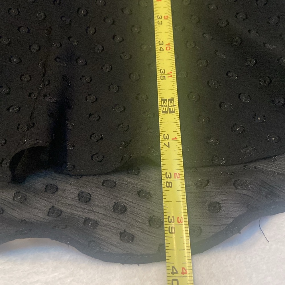 VINCE CAMUTO Black Clip Dot Chiffon NWT Size 16 Dress - Picture 14 of 14